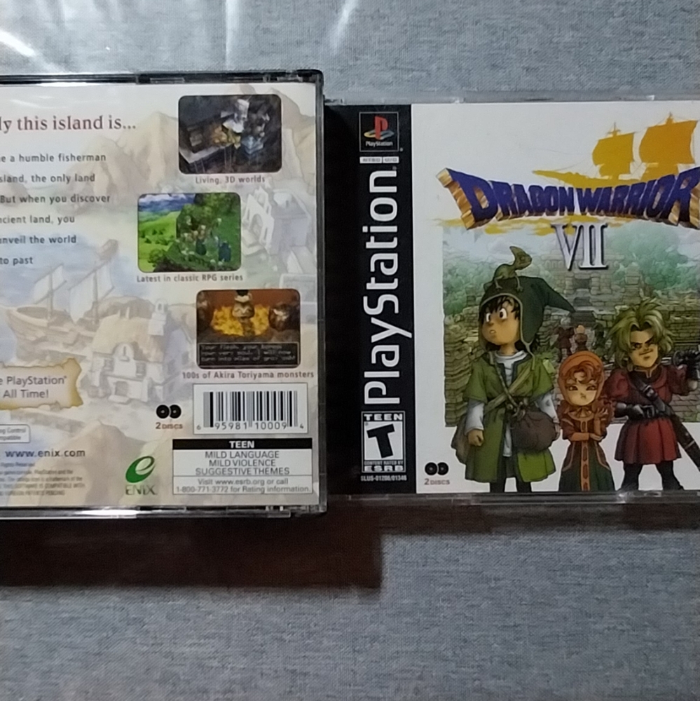 Dragon Warrior VII for Sony Playstation Classic RPG Adventure